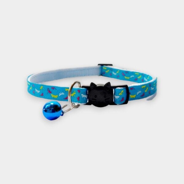 Turquoise with Butterflies Cat Collar