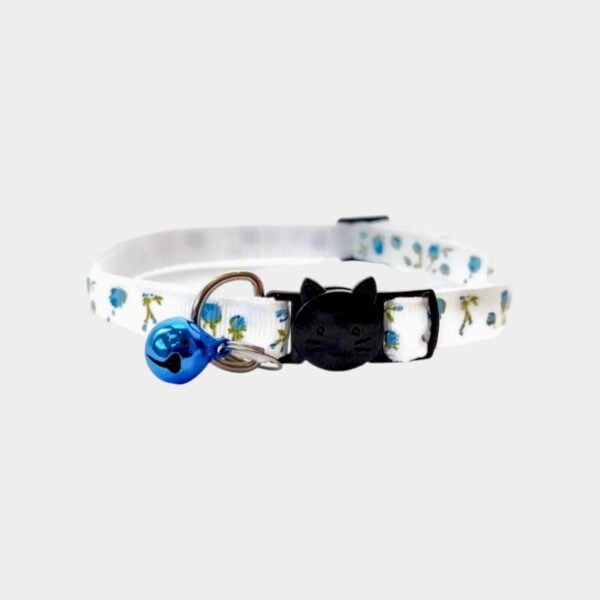 Light Blue with Butterflies Cat Collar