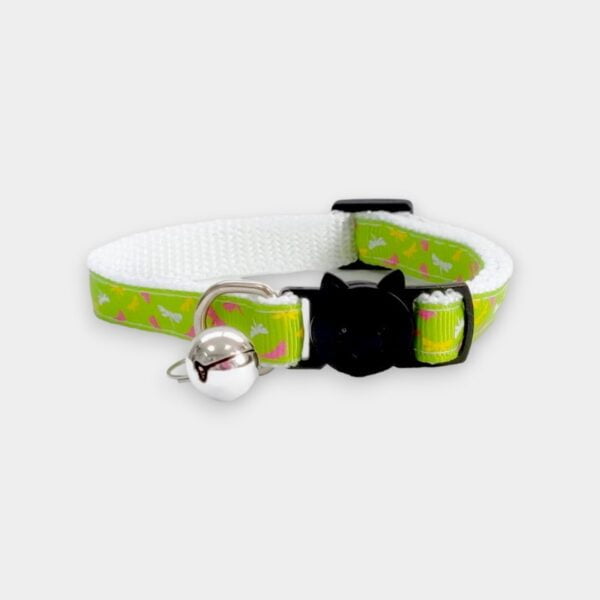 Green with Butterfly Print Cat Collars