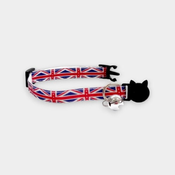 Union Jack Print Cat Collar