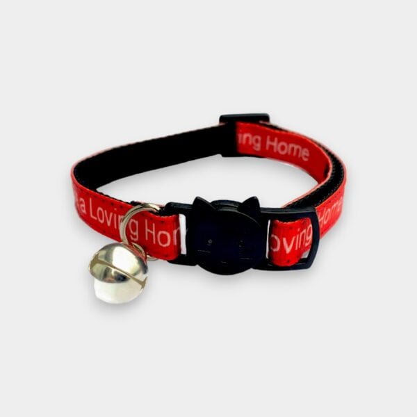 'I Have A loving Home' Cat Collar - Red