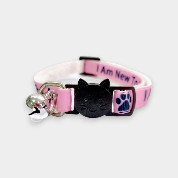 'I Am New To The Area' Cat Collar - Pink